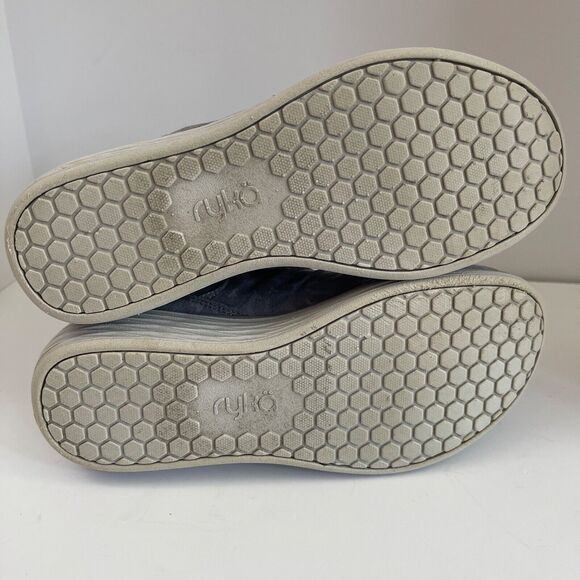 Ryka Niah Womens 7 Slip On Comfort Wedge Ankle Boot Bootie Gray Leopard Print - Picture 8 of 8